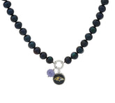 Honora Cultured Pearl 7.0mm NFL Baltimore Ravens 18" Charm Necklace